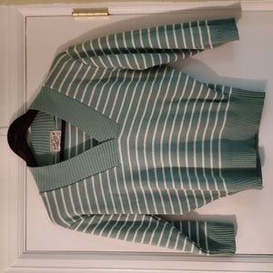 Rocket Originals Green Striped Sweater size Large